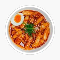Korean Food Tteokbokki Spicy Rice Cake Vinyl Sticker (3
