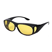 HD Night Day Driving Wrap Around Prescription Glasses Anti Glare Sunglasses with Polarized Lens for Man and Women