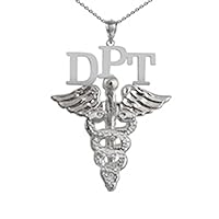NursingPin - Doctor of Physical Therapy DPT Necklace in Silver Jewelry and Gifts