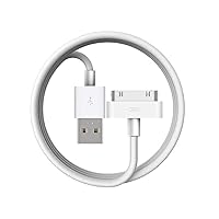 30 Pin to USB Charging Cable for iPhone 4S, Apple MFi Certified USB Sync Data and Charging Cord for for iPhone 4/ 4s iPhone 3G/3Gs iPad 3/2/ 1 iPod Classic iPod Touch iPod Nano(3.3Feet)