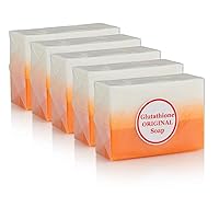 Glutathione & Kojic Acid Original Soap, Evens Skin Tone and Leaves Your Skin Smooth and Moisturized (5 Bars, 120 Grams per Bar)