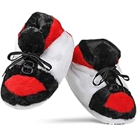 Sneaker Slippers in Red Chicago Look – Comfy adult AJ slippers for men and women One size fits most