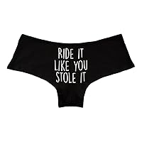 Ride It Like You Stole It Funny Women's Boyshort Underwear Panties