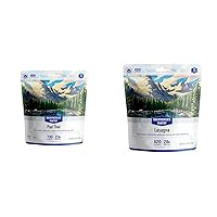 Backpacker's Pantry Pad Thai with 23g Protein & Lasagna with 28g Protein - Freeze Dried Backpacking & Camping Food - 1 Count Each