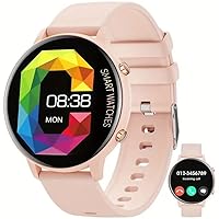 Smartwatch (Answer/Make Call), 1.3 Inch Smartwatch IP68 Waterproof, 100+ Sports Modes, Fitness Activity Tracker, Heart Rate, Sleep Monitor, Pedometer, with AI Personal Assistant