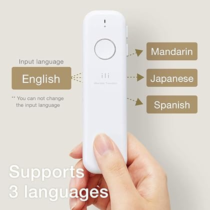 ili - Instant Offline Language Translator Device (One-Way Translator)