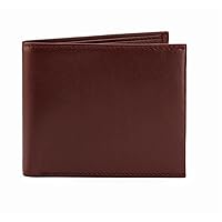 Genuine Leather Slim Bifold Wallets For Men Minimalist Mens Wallet Blocking