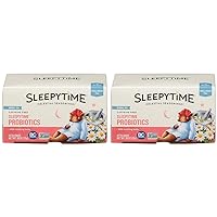 Celestial Seasonings Sleepytime Wellness Tea Plus Probiotics, Caffeine Free, 18 Tea Bags Box (Pack of 2)