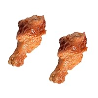 4Pcs Artificial Fake Chicken Drumettes Model Simulated Chicken Legs Lifelike Drumsticks Tools for Home Kitchen Restaurant Decoration Table Display Photography Props