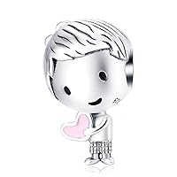 Boy OR Girl Dangle 925 Sterling Silver Child Charm Beads for Fashion Charms Bracelet & Necklace