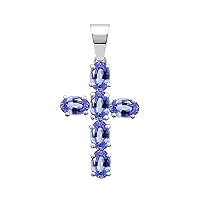 925 Sterling Silver Cross Pandant | Oval 6x4mm | Woman's And Girls | This cross pandent is the perfect accessory for your faith and style.