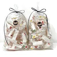 Nougat Jubes, Soft Chewy Nougat Jujube Candy with Fruity Jelly Beans, Bulk Gift Bags (Two Pounds)