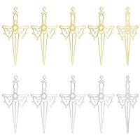 UNICRAFTALE Sword Charms Stainless Steel Bookmark Charms Dagger Punk Earring Charms for DIY Jewelry Making and Custom Toymaking