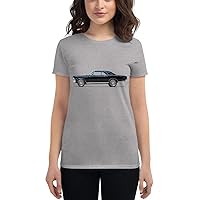 1966 Chevelle SS for Classic Car Owner Women's Short Sleeve t-Shirt Heather Grey
