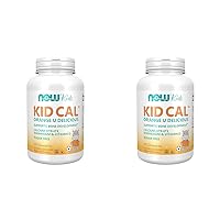 NOW Supplements, Kid Cal with Calcium Citrate, Magnesium and Vitamin D, Tart Orange, 100 Chewables, Packaging May Vary (Pack of 2)