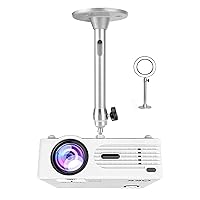 2-Be-Best Universal Mini Projector Mount Ceiling Mount with 360 Rotation and 180 Tilt for Home Theater, Office, Camera, LED Light
