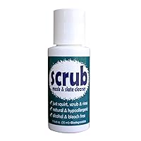 Scrub Mask & Slate Cleaner for Diving Masks and Underwater Slates, Alcohol & Bleach Free, 1 Oz. (Pack of 1)