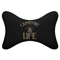 Campfire Life Car Headrest Pillow 2pcs Memory Foam Neck Pillow Neck Support Pillow for Camping and Traveling