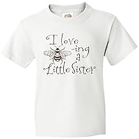 inktastic I Love Bee-ing a Little Sister Youth T-Shirt