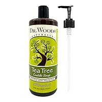 Dr. Woods Tea Tree Castile Soap with Organic Shea Butter and Pump, 32 Ounce