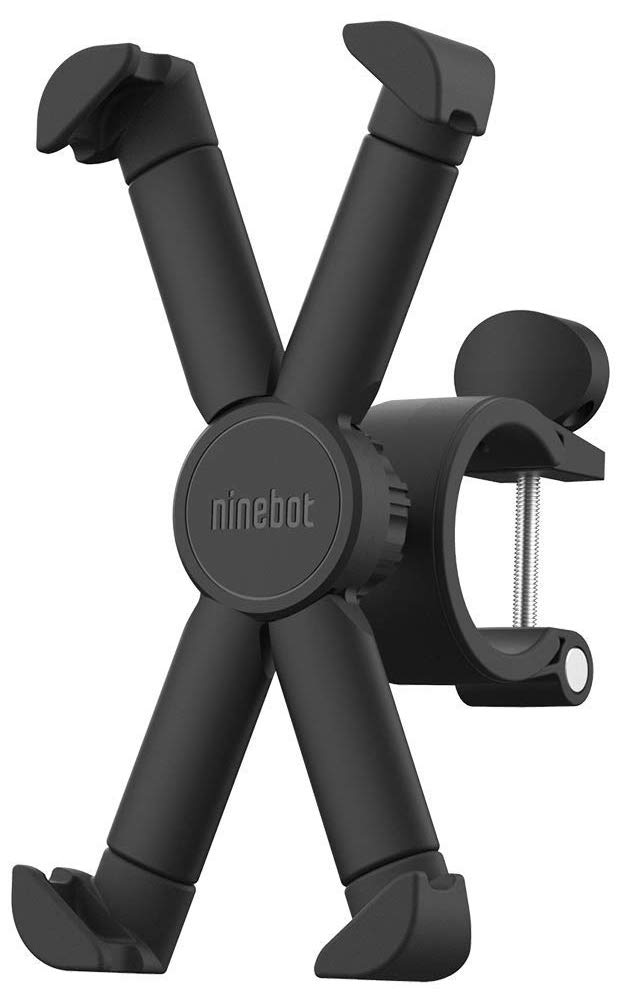 Segway-Ninebot Attachable Phone Mount for MAX/ES2/ES4/E22/ES1L Kick Scooters, 360 Degree Rotatable Adjustable, Black