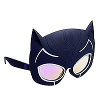 Sun-Staches Official Black Panther Sunglasses | Lil' Costume Accessory | UV400 | One Size Fits Most Kids