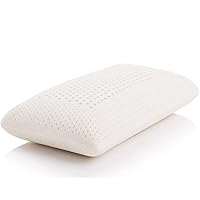 100% Talalay Latex Pillow Bed Pillow for Sleeping, Extra Soft Natural Latex Sleeping Pillow for Back, Stomach or Side Sleepers, Removable Breathable Cotton Cover - High Elasticity