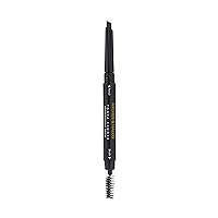 Arches & Halos Angled Brow Shading Pencil - Dual Ended Pencil and Brush with Highly Pigmented Color - Define, Detail and Build Brows - Vegan and Cruelty Free Makeup - Dark Brown, 0.012 oz