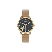 Ted Baker Fitzrovia Bumble Bee Camel Leather Strap Watch (Model: BKPFZF2049I)