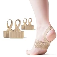 Tuli's X Brace, Arch Support Brace and Compression for Sever’s Disease, Plantar Fasciitis, Flat Feet, Fallen Arches, Over-Pronation and Heel Pain, 2 Pairs, Medium