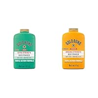 Gold Bond Medicated Talc-Free Extra Strength 10 oz. & Original Strength 4 oz. Body Powders for Cooling, Absorbing Itch Relief