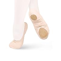 Body Wrappers Womens TotalSTRETCH Canvas Split-Sole Ballet Shoes (246A)