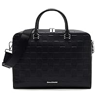 Black Leather Di Calfskin Men's Briefcase