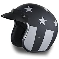 Daytona Helmets 3/4 Shell Open Face Motorcycle Helmet [Graphics]