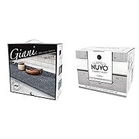 Giani Granite Countertop Paint Kit 2.0-100% Acrylic (Slate) and Nuvo Driftwood All-In-One Cabinet Paint Kit, 7 Piece Set, Light Neutral Grey