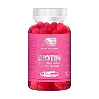 Hair, Skin and Nails Gummies – Multivitamin for Women with Biotin, Vegan Supplement (60 Gummies)