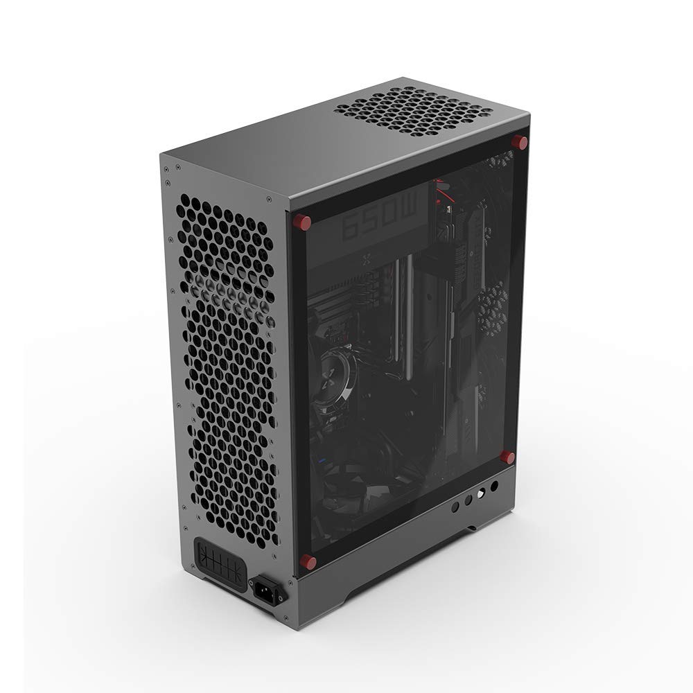 MATX Case Aluminum, Mid Tower PC case Supporting ATX PSU, Desktop DIY Computer Case for Gaming Home and Office use…