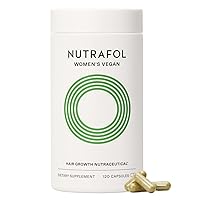 Nutrafol Women's Vegan Hair Growth Supplements, Plant-based, Ages 18-44, Clinically Tested for Visibly Thicker, Stronger Hair, Dermatologist Recommended - 1 Month Supply