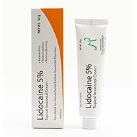 Maximum Strength Lidocaine 5% Topical Anorectal Numbing Cream, with Vitamin E | Hemorrhoid Relief from Pain, Itching, Burning and Other Anorectal Disorders | 30 Gram Tube Lidocaine 5% Cream