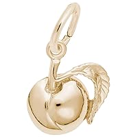 Rembrandt Charms Peach Charm, 10K Yellow Gold