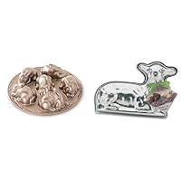 Nordic Ware Baby Bunny Cakelet & Spring Lamb 3-D Cake Mold