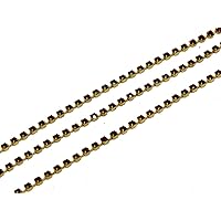The Design Cart Maroon Cup Chain (6 ss - 2 mm) (5 Meters) Used for Jewellery Making, Decorating Handbags, Wallets, Etc