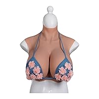 Silicone Breast Silicone Filled D Cup Artificial Breast Enhancer Transvestite Breasts Realistic Breastplate Breast Silicone for Crossdressers Prothesis Cosplay 1 Ivory