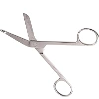 MABIS Medical Scissors, Lister Bandage Scissors, Trauma Shears, Stainless Steel, 5.5 Inch