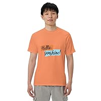 Unisex Garment -Dyed Crew Neck Short Sleeve Tshirt