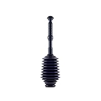 Master Plunger MP100-1 Heavy Duty Toilet Plunger Clears, Kitchen Sinks, Garbage Disposal and, Toilets Fast. Equipped with Patented Automatic Air Relief Valve, Navy Blue