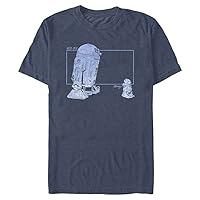 STAR WARS Big & Tall Mandalorian Grogu R2 Vintage Men's Tops Short Sleeve Tee Shirt
