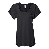 By Bella + Canvas Ladies Flowy Raglan T-Shirt - Black - M - (Style # B8801 - Original Label)