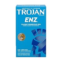 Trojan Enz Condoms Lubricants, 12 Ea(3 Pack)