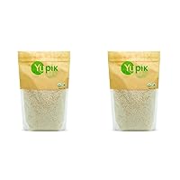 Yupik Organic White Long Rice, 2.2 Lb, Non-Gmo, Gluten-Free, Vegan, Good Source Of Protein, Fiber & Iron, Easy To Cook (Pack of 2)